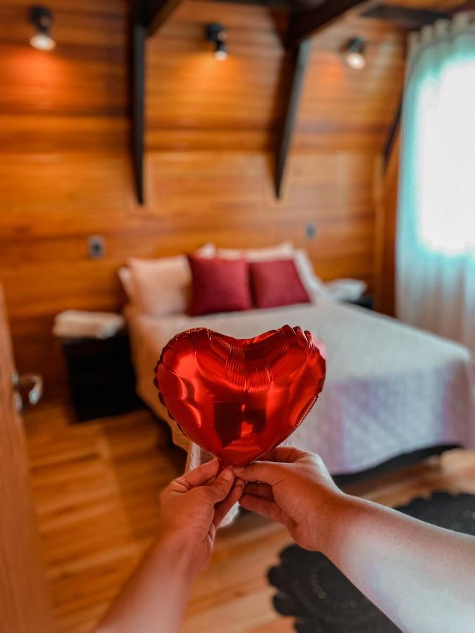 Chale Romantico Com Banheira De Hidromassagem E Lareira Bom Retiro  Kültér fotó